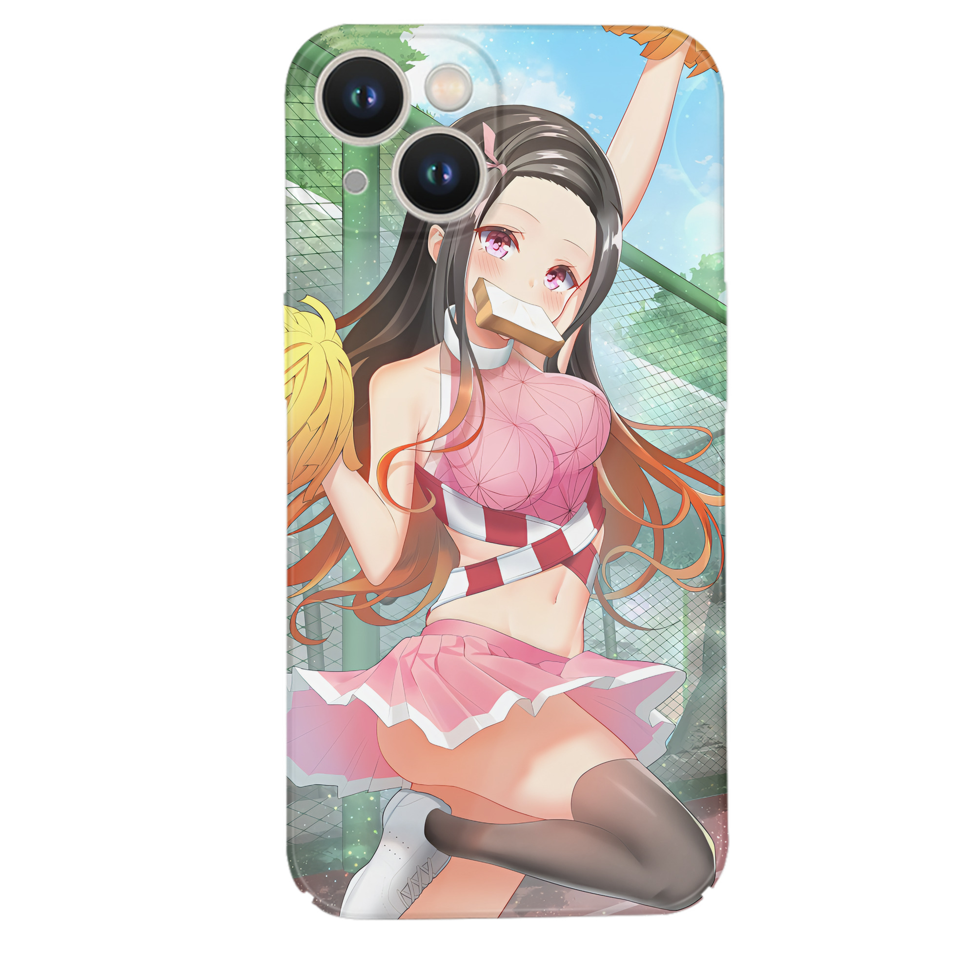 （画像用） 鬼滅の刃（きめつのやいば）竈門 禰󠄀豆子／かまど ねずこ Kamado Nezuko 【iPhone 14シリーズ対応】ハードケース